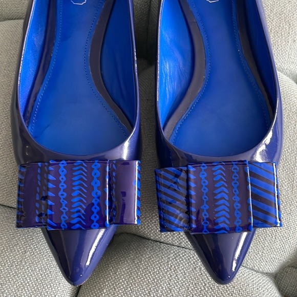 Coach Wesley Blue Patent Leather Flats - Picture 3 of 16